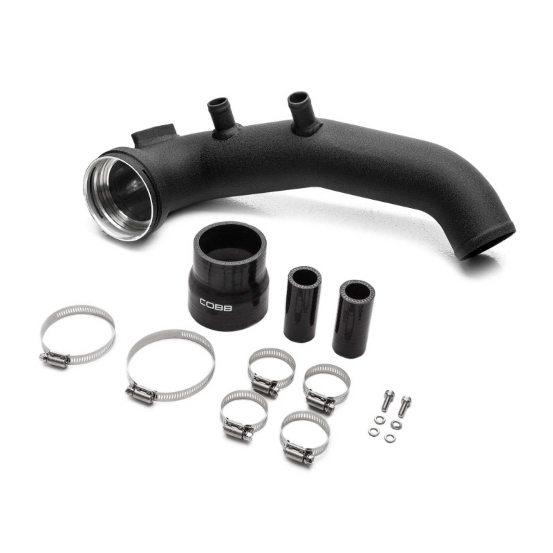 Picture of Cobb BMW N54 Intercooler Charge Pipe - Wrinkle Black