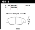 Picture of Hawk 02-06 RSX (non-S) Front / 03-09 Civic Hybrid / 04-05 Civic Si Rear Performance Ceramic Street