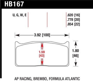 Picture of Hawk AP Racing  DTC-60 Race Brake Pads