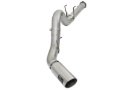 Picture of aFe ATLAS 5in DPF-Back Alum Steel Exhaust System w/Polished Tip 2017 Ford Diesel Trucks V8-6.7L (td)