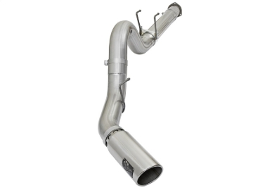 Picture of aFe ATLAS 5in DPF-Back Alum Steel Exhaust System w/Polished Tip 2017 Ford Diesel Trucks V8-6.7L (td)