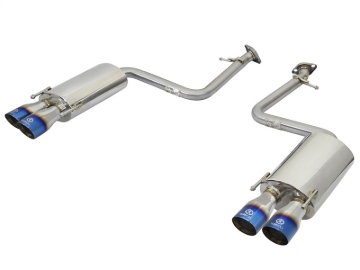 Picture of aFe Takeda 16-17 Lexus RC 200T 2.0L (t) 2in. SS Axle-Back Exhaust System w/Polished Blue Tips