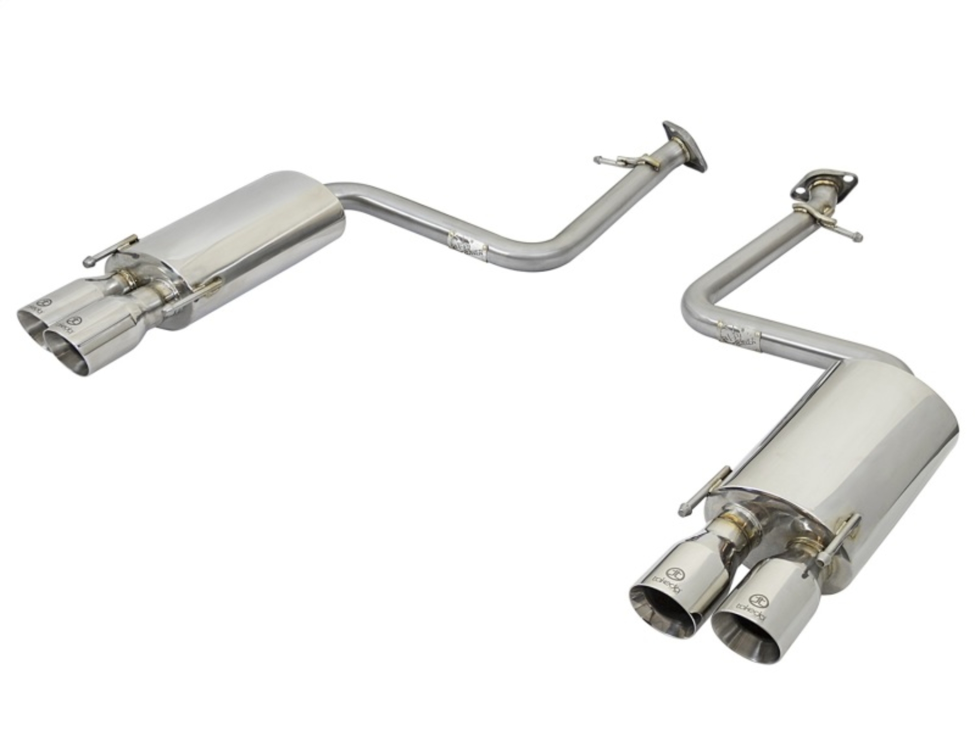 Picture of aFe Takeda 16-17 Lexus RC 200T 2.0L (t) 2in. SS Axle-Back Exhaust System w/Polished Tips