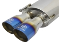 Picture of aFe Takeda 16-17 Lexus RC 200T 2.0L (t) 2in. SS Axle-Back Exhaust System w/Polished Blue Tips