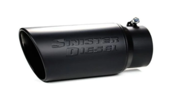 Picture of Sinister Diesel Black Ceramic Coated Stainless Steel Exhaust Tip (4in to 6in)