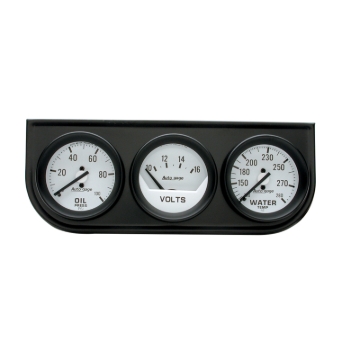 Picture of Autometer AutoGage 3-Gauge Console 52.4mm Mech 0-100 PSI Oil Press/ 10-16 V / 100-280 Deg Water Temp