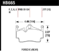 Picture of Hawk 2014-2015 Porsche Cayman Performance Ceramic Street Rear Brake Pads