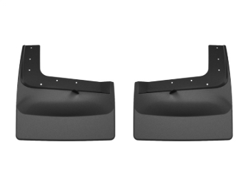 Picture of WeatherTech 17+ Ford F-350 Duallie No Drill Mudflaps - Black