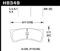 Picture of Hawk AP Racing/Alcon Acure/Honda DTC-70 Rear Race Brake Pads