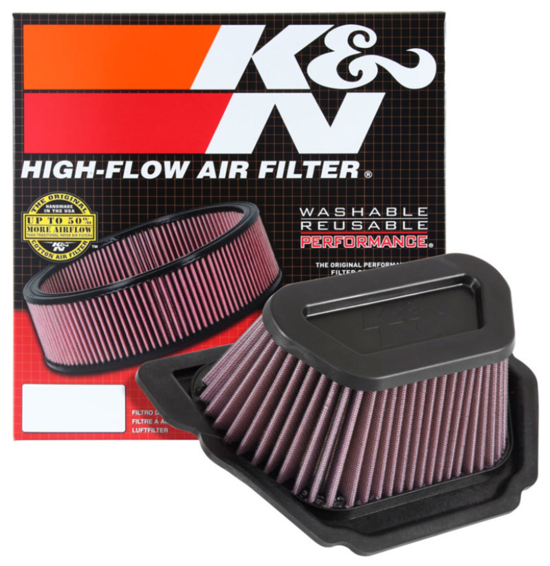 Picture of K&N Engineering KN Motorcycle Direct Fit Air Filters - YA-1015