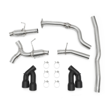 Picture of Mishimoto 2016+ Chevrolet Camaro 2.0T Quad Black Tip Cat-Back Exhaust