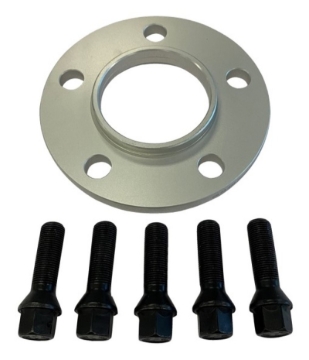 Picture of BBS 5mm Spacer Kit BMW 5x120 CB 72.5 - 14x1.25 Bolts (1 Spacer & 5 Black Lug Bolts)