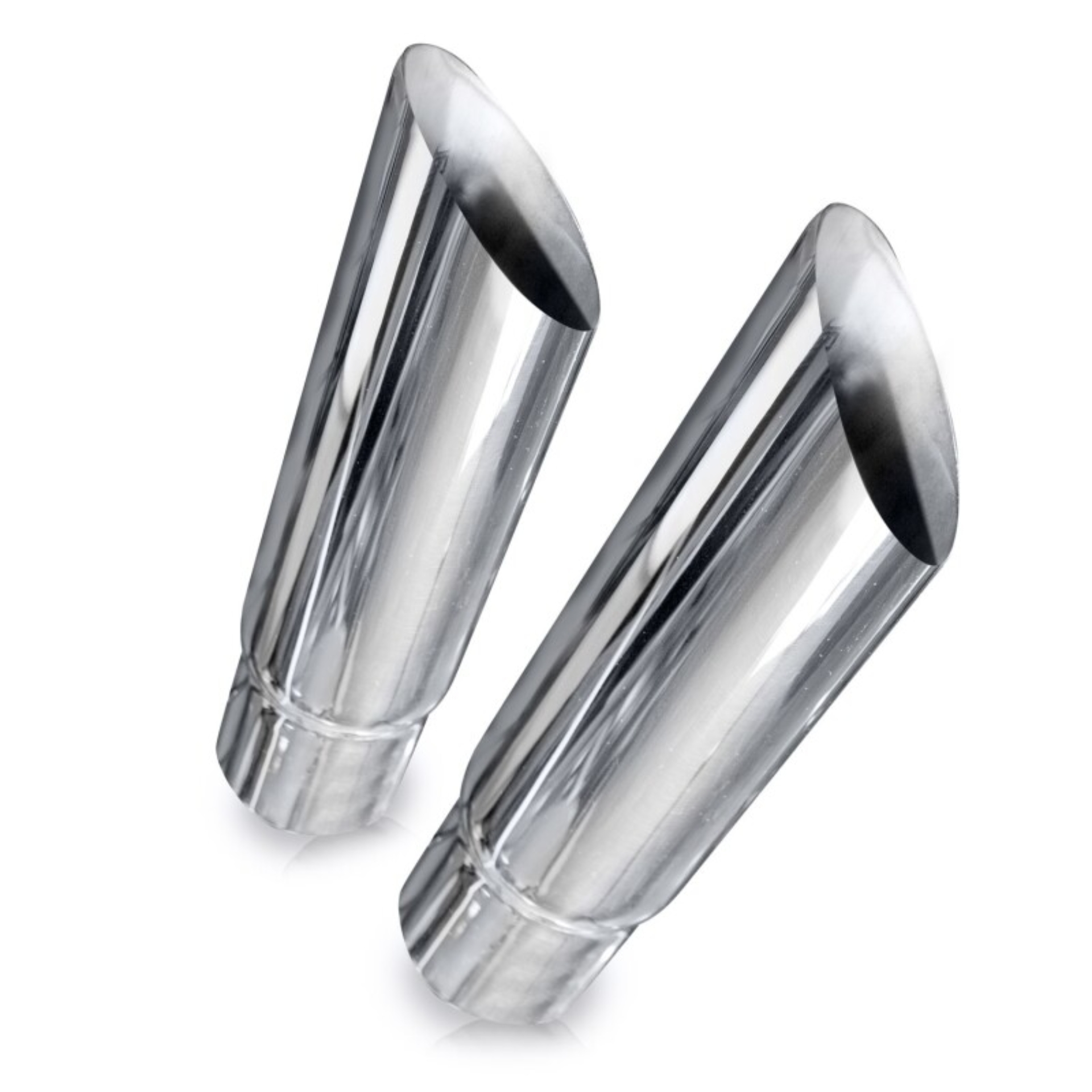 Picture of Stainless Works, Slash cut 30 degree resonator stainless steel style tips.