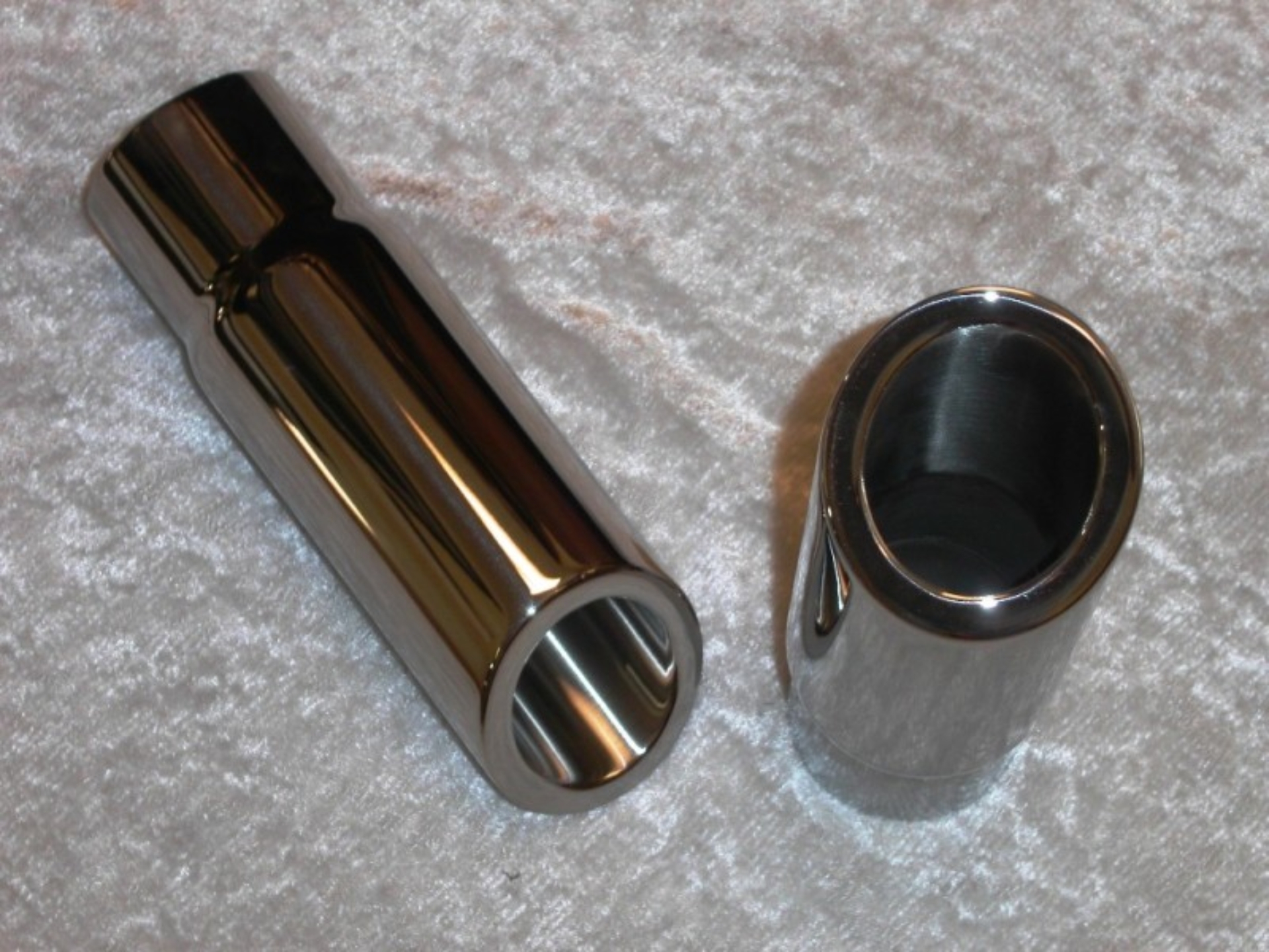 Picture of Stainless Works, Double wall 30 degree slash cut stainless steel style tip.