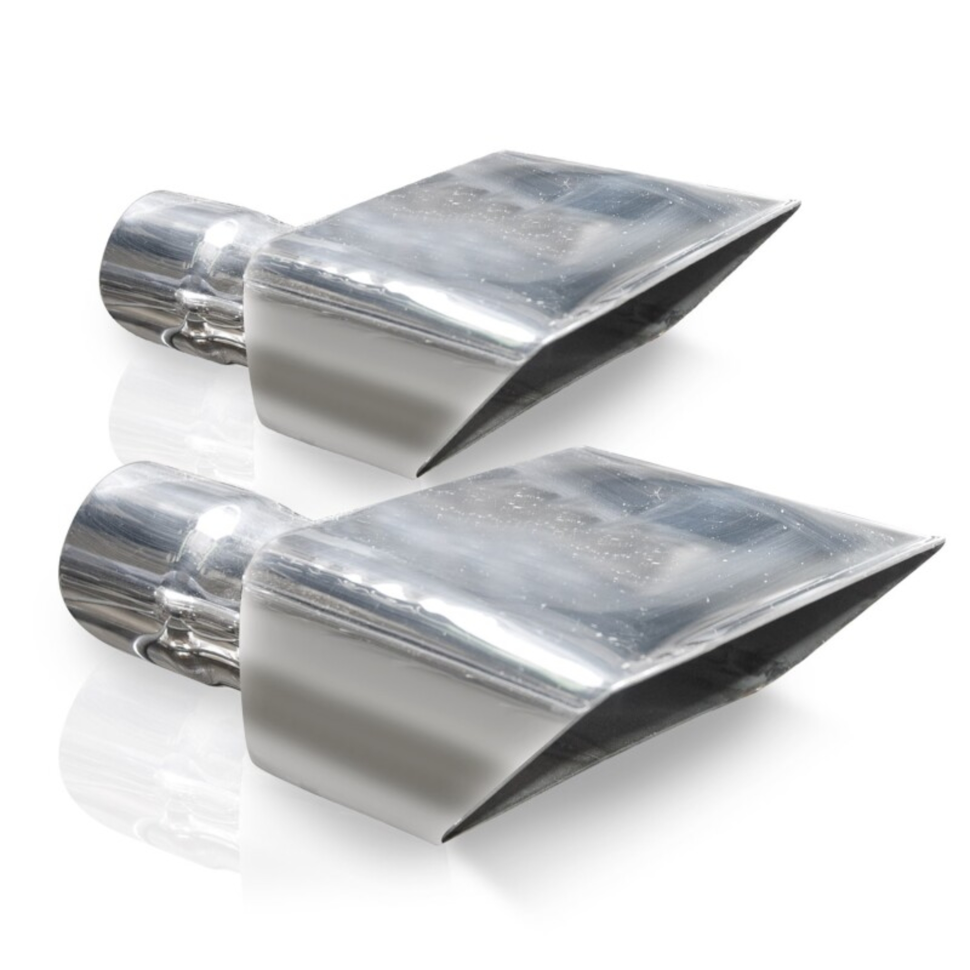 Picture of Stainless Works, Stainless steel, 1970-72 Corvette hot rod style tips.