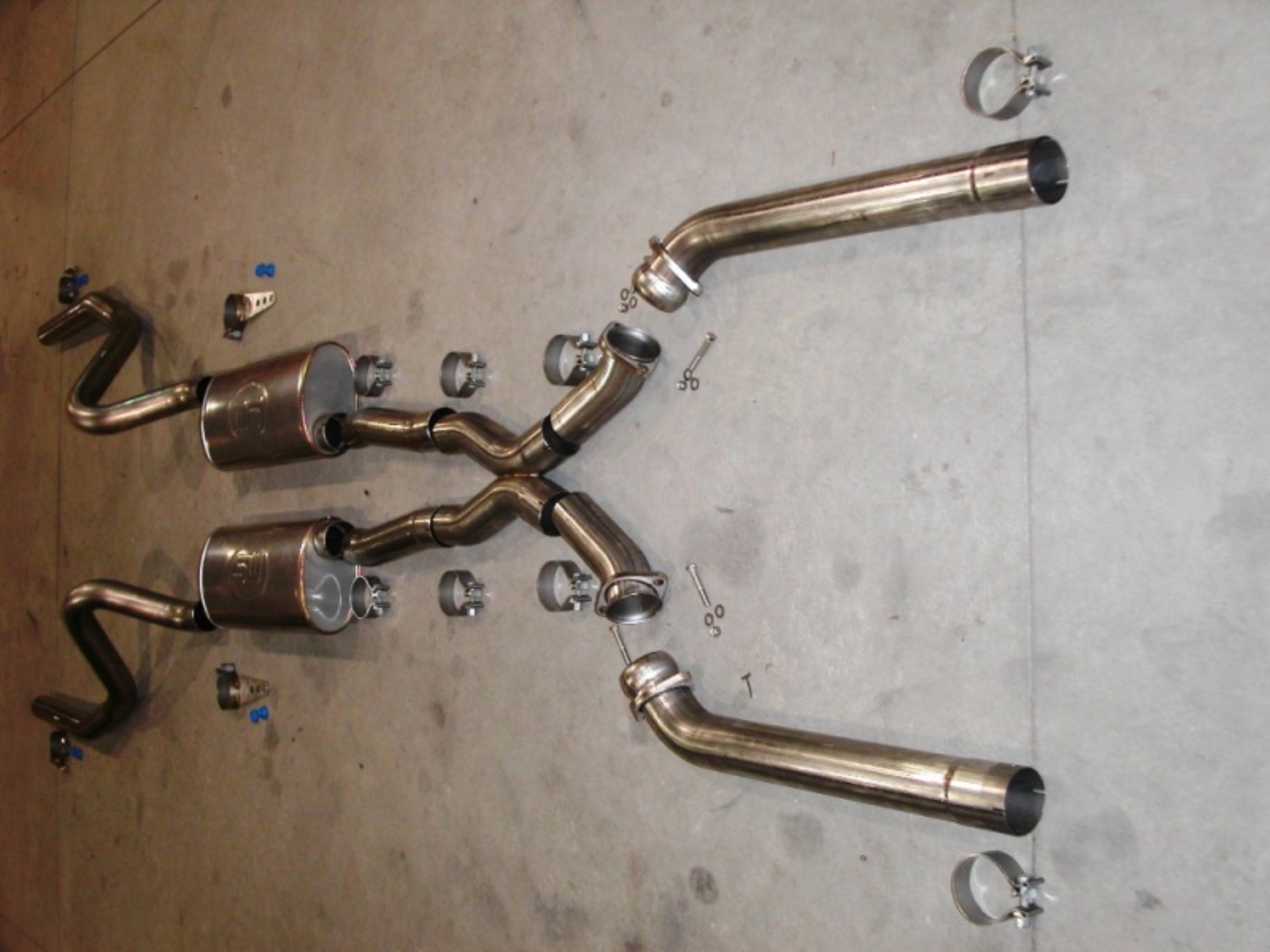 Picture of Stainless Works Chevy Chevelle Small/Big Block 1968-72 Exhaust 3in System with X-pipe