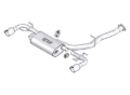 Picture of Borla 03-09 Mazda RX-8 1.3L Single Round Rolled Angle-Cut Cat-Back Exhaust