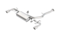 Picture of Borla 03-09 Mazda RX-8 1.3L Single Round Rolled Angle-Cut Cat-Back Exhaust
