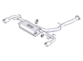 Picture of Borla 03-09 Mazda RX-8 1.3L Single Round Rolled Angle-Cut Cat-Back Exhaust