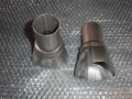 Picture of Stainless Works, 3-way Formed Collector 1-3/4" Primaries 2-1/2" OD outlet.