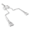 Picture of Stainless Works Dodge Challenger Dual Exhaust.