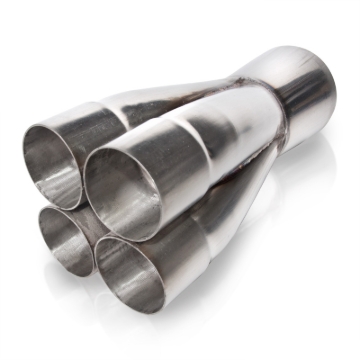 Picture of Stainless Works, Merge Collector 2-1/4" Primaries 4" OD outlet.