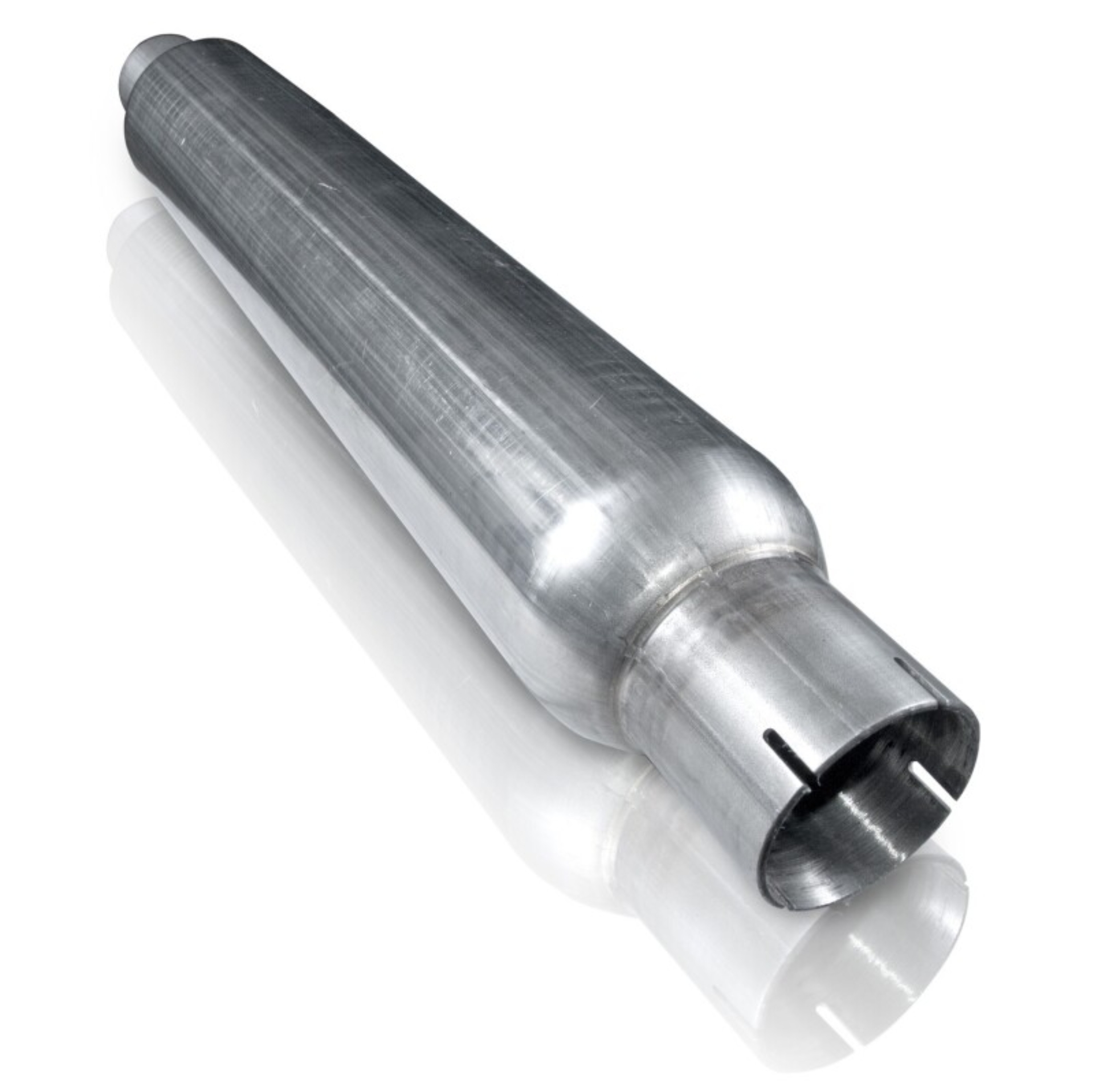 Picture of Stainless Works, Smooth tube 304 stainless steel style muffler.