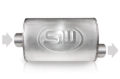 Picture of Stainless Works, Turbo S-tube 304 stainless steel style muffler.