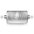 Picture of Stainless Works, Turbo chambered 304 stainless steel style muffler.