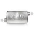 Picture of Stainless Works, Turbo chambered 304 stainless steel style muffler.