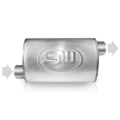 Picture of Stainless Works, Turbo chambered 304 stainless steel style muffler.
