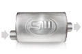 Picture of Stainless Works, Turbo S-tube 304 stainless steel style muffler.