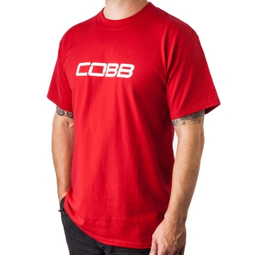 Picture of Cobb Tuning Logo Mens T-Shirt (Red) - Small