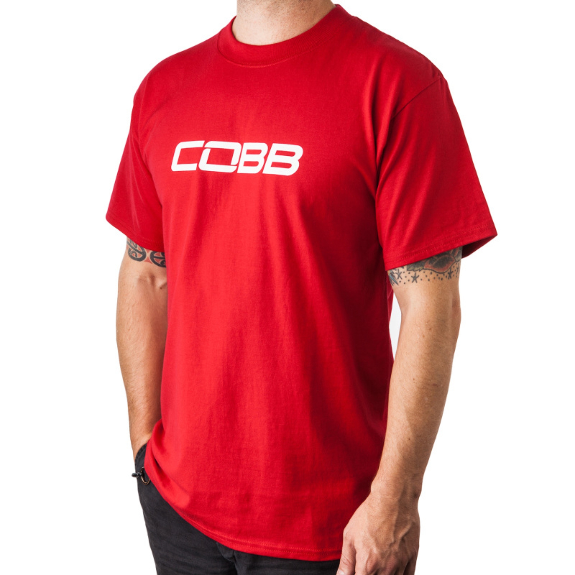 Picture of Cobb Tuning Logo Mens T-Shirt (Red) - X-Large