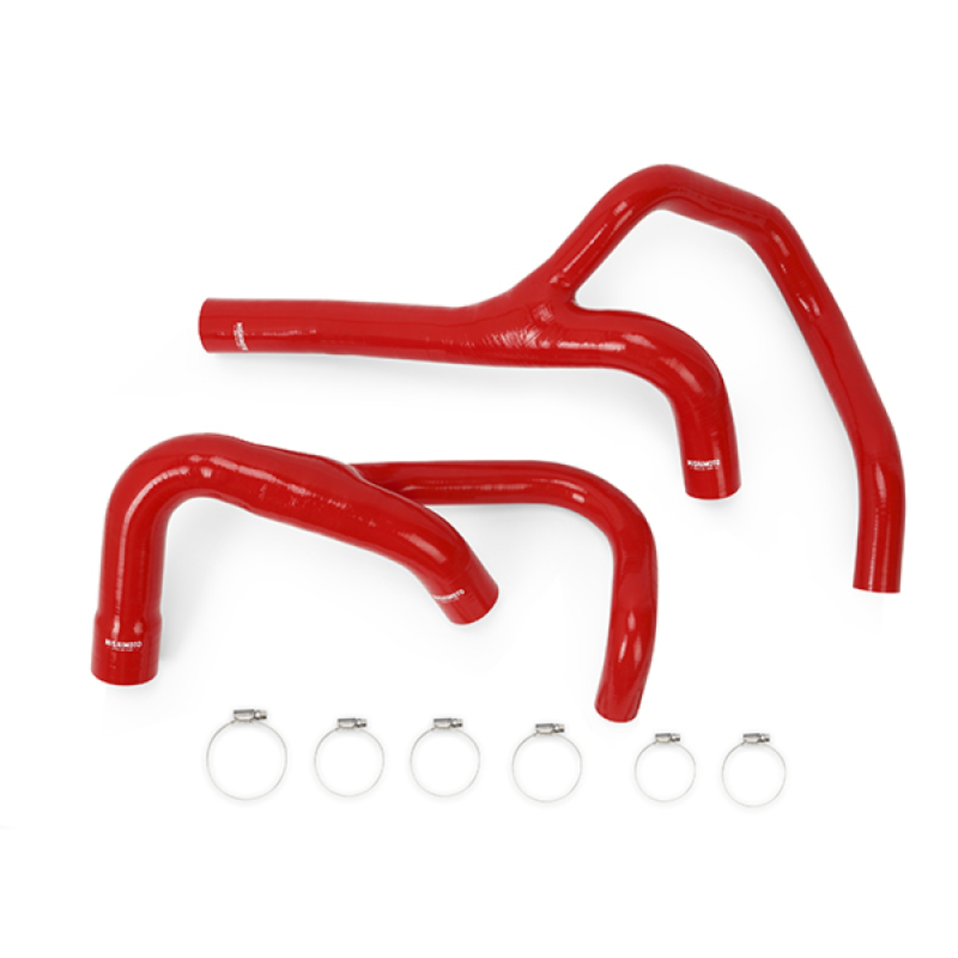 Picture of Mishimoto 13-14 Dodge Ram 6.7L Cummins Silicone Radiator Hose Kit Red