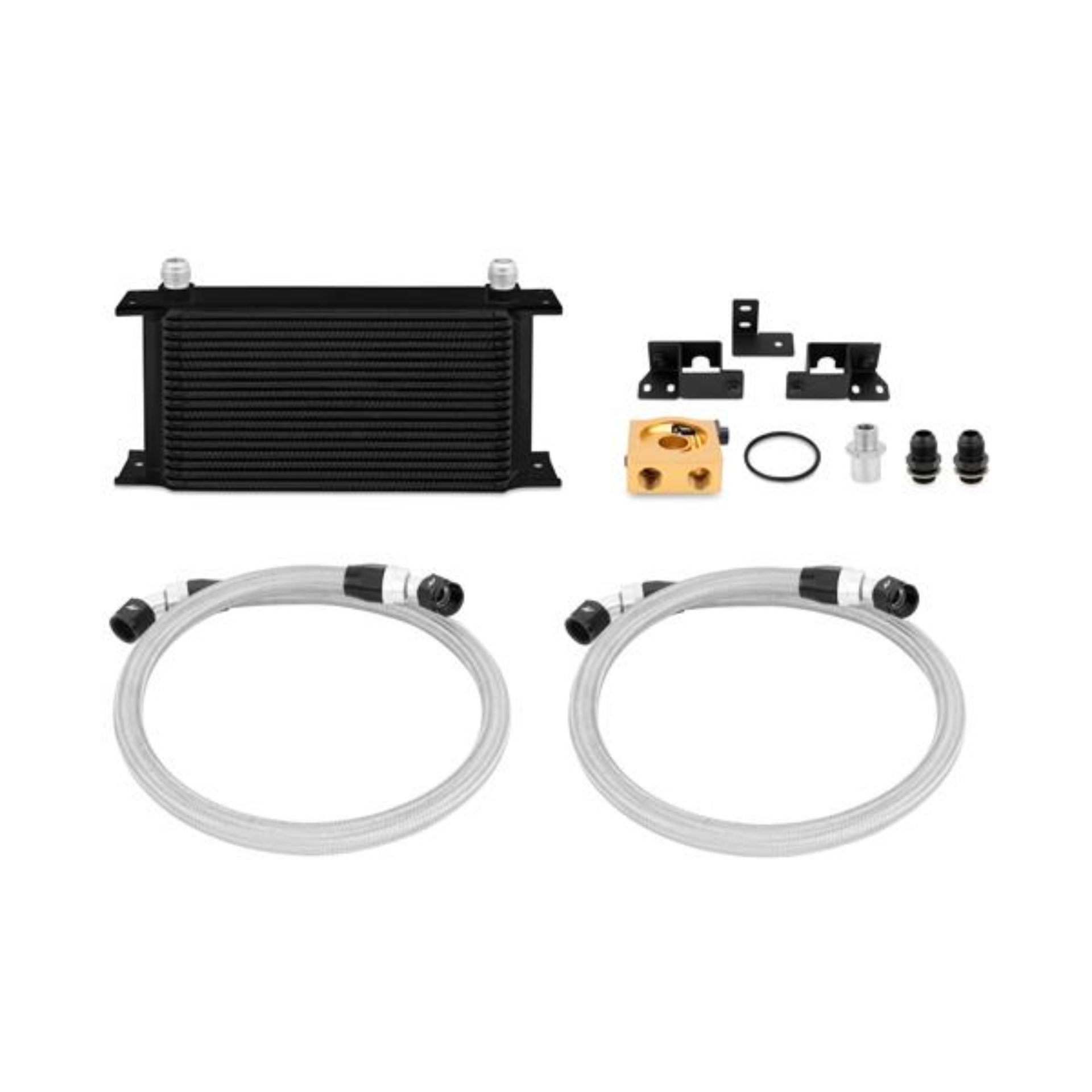 Picture of Mishimoto MM Oil Cooler-Kits-Tstat - MMOC-WRA-07TBK