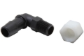 Picture of K&N Air Filter Vent Kit - White - 90 Degree Plastic 0.50in Flange 1.75in H 1.75in L
