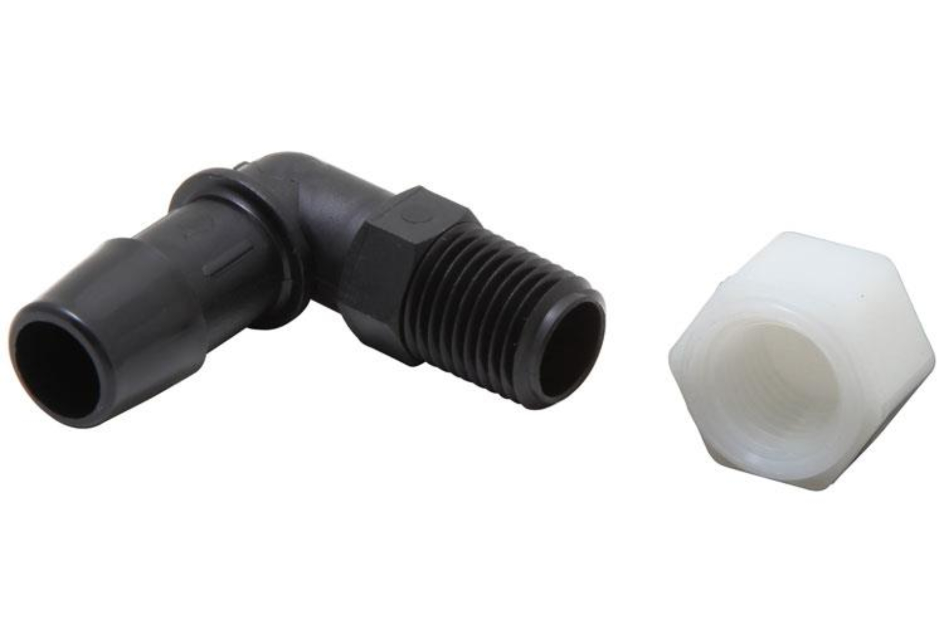 Picture of K&N Air Filter Vent Kit - White - 90 Degree Plastic 0.50in Flange 1.75in H 1.75in L