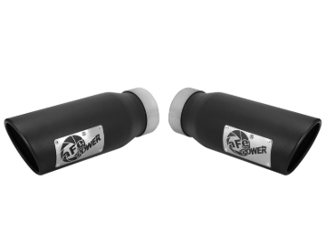 Picture of aFe MACHForce-XP 3.5in 409 Stainless Steel Exhaust Tip 3.5in x 4.5in Out x 12in L Clamp-On