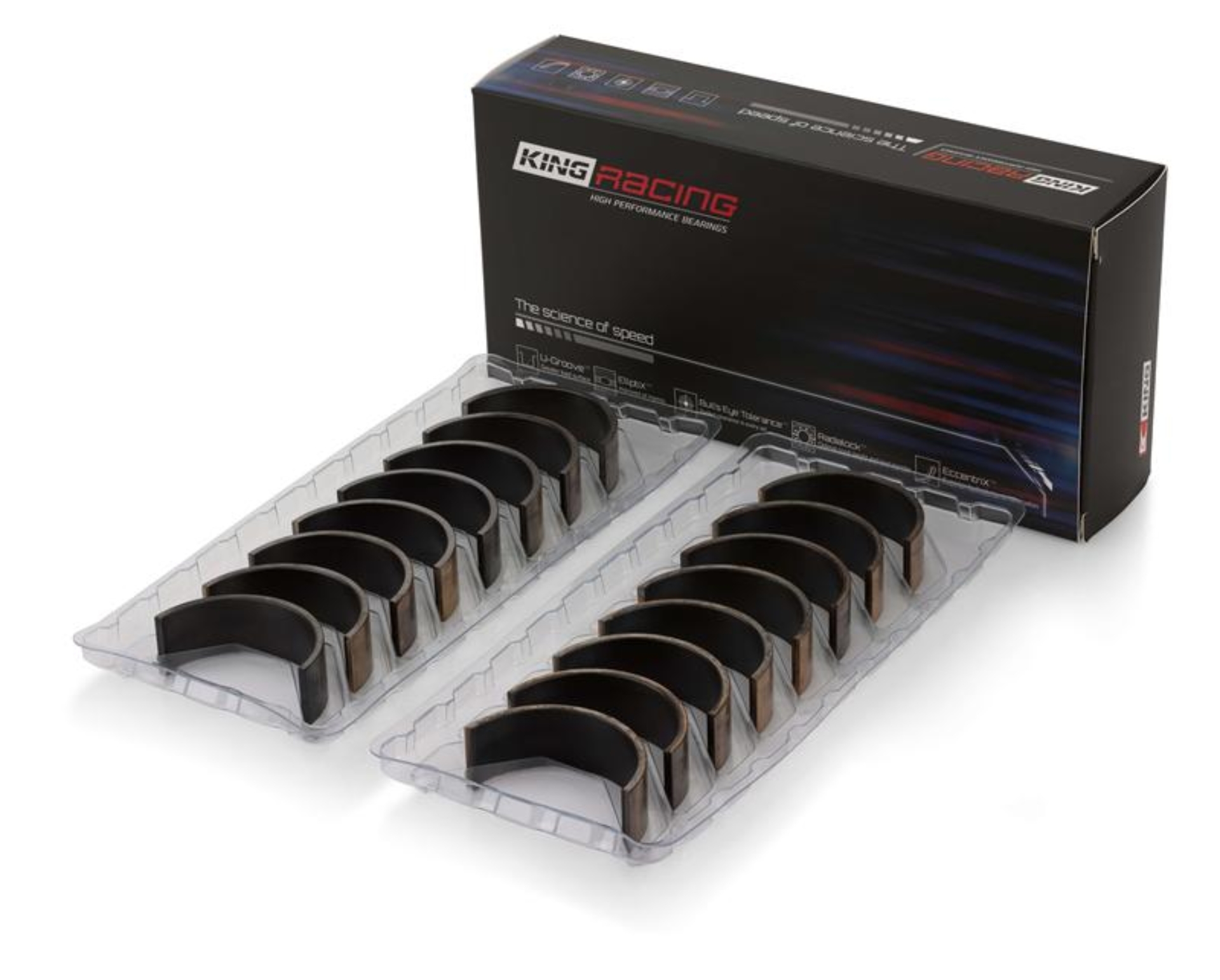 Picture of King Engine Bearings Mazda B6/B6-T/ZM/B3/B5 Connecting Rod Bearing Set (Set of 4) - Size +0.5mm