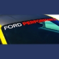 Picture of Ford Performance 2015-2017 Mustang Windshield Banner Ford Performance - White / Red