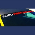 Picture of Ford Performance 2015-2017 Mustang Windshield Banner Ford Performance - White / Red