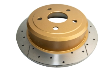 Picture of DBA 07-16 Jeep JK Wrangler & Rubicon w/HD Brakes Street Series Rear Cross Drilled & Slotted Rotor