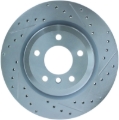 Picture of Select Sport Drilled and Slotted Brake Rotor; Rear Left