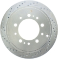 Picture of Select Sport Drilled and Slotted Brake Rotor; Rear Right