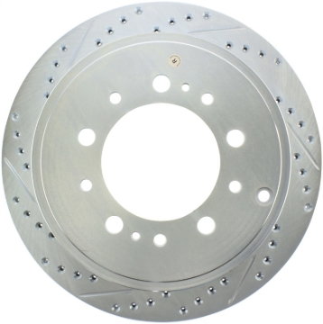 Picture of Select Sport Drilled and Slotted Brake Rotor; Rear Right