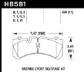 Picture of Hawk DTC-80 Brembo 17mm Race Brake Pads