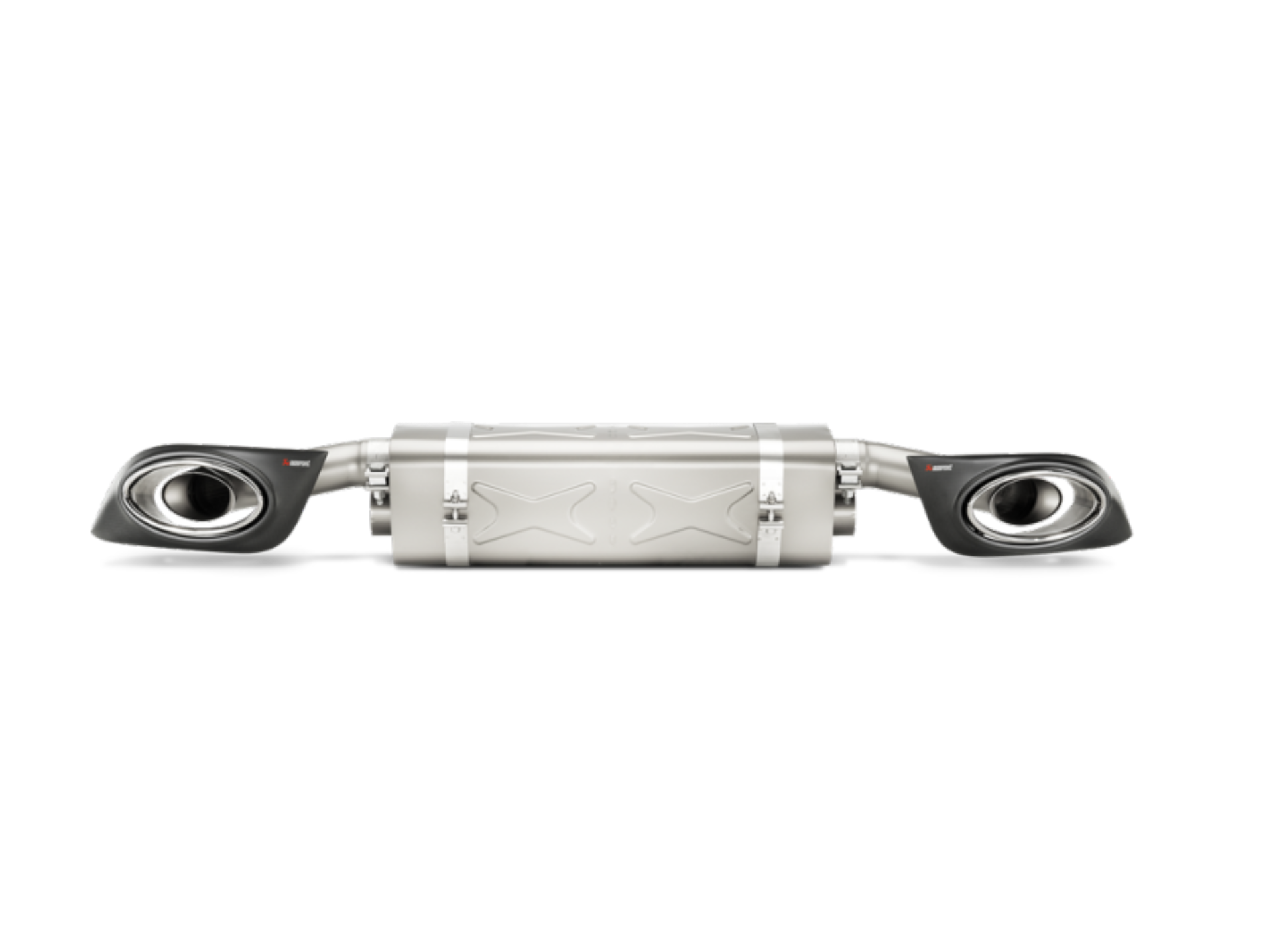 Picture of Akrapovic 14-15 Porsche 911 Turbo/Turbo S (991) Slip-On Line (Titanium) w/ Carbon Titanium Tips