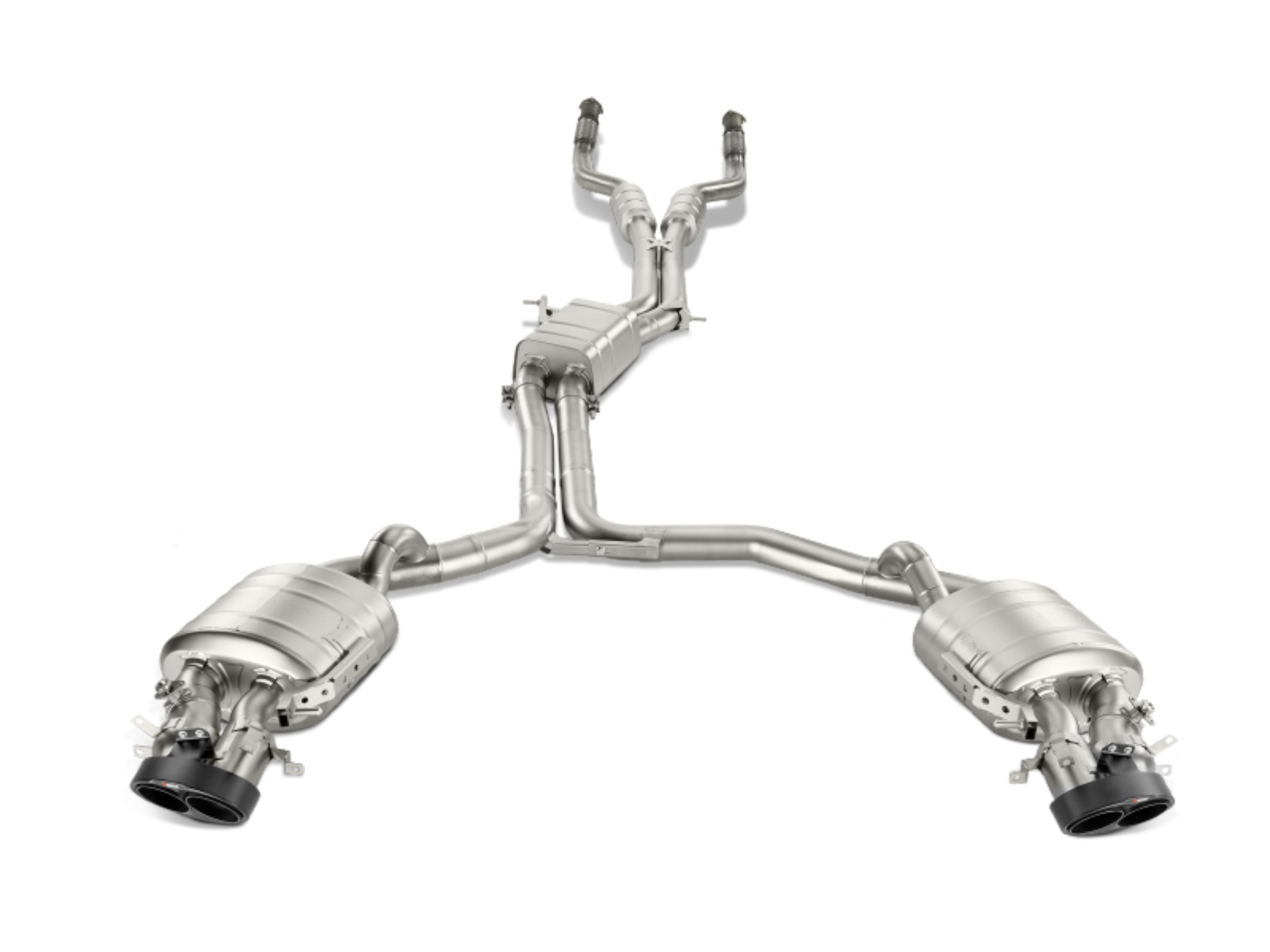 Picture of Akrapovic 14-17 Audi RS7 Sportback (C7) Evolution Line Cat Back (Titanium) w/ Carbon Tips