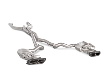 Picture of Akrapovic 16-17 AMG C63 Coupe Evolution Line Cat Back (Titanium) w/ Carbon Tips (Req. Link Pipe)